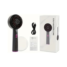 Willowhaven Gri Çok Fonksiyonlu Elektrikli Masaj Tarağı Ayarlanabilir Hızlı Saç Fırçası Uzun Pil Ömrü Gri