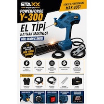 Staxx Stel300 El Tipi Kaynak Makinesi 300a Çift Soğutma Dijital Akım Ayarlı Taşınabilir Kaynak Seti