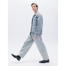 Koton Baggy Kot Pantolon Rahat Kesim Cep Detaylı Pamuklu Açık İndigo 5wam40115ıd Açık İndigo