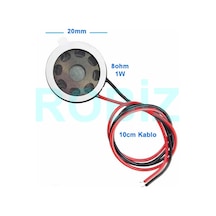 Hoparlör 1w 8ohm 20mm Yuvarlak 10cm Kablolu Mini 2cm Speaker Ses Müzik Amfi Ürün Müze Otomobil