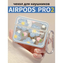 Cronax Airpods Uyumlu Pro2 Kulaklık Kılıfı Silikon Karabinalı 260867664 Açık Mavi