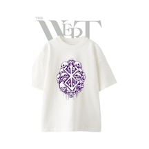Thewert Brand Of Sacrifice Tasarım Baskılı Ünisex Beyaz Oversize T-shirt