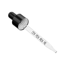 Cam Dereceli Metal Siyah Kapak 18 Mm 30 Ml Şişe Uyumlu 500 Adet