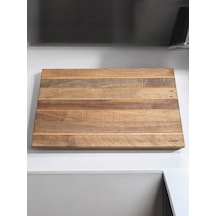 Ceviz Ağacı 55 X 35 Cm 4 Cm Kalın Özel Büyük Boy Ayaklı Şef Tahta