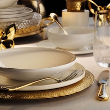 Aryıldız Bone Porselen Gold 6 Kişilik 24 Parça Yemek Takımı