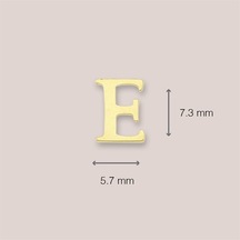 Goldkupe 14 Ayar Altın E Harf Küpe 0,45 Gr-1358