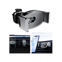 Cbtx D2106 Akıllı İndüksiyon Araba Hava Çıkışı Montajlı Elektrikli Telefon Tutucu Dönebilen Braket - Gümüş