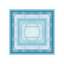 Arancia Turkuaz 90x90 İpek Twill Eşarp Turkuaz Turkuaz