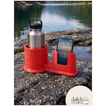 Sup Board Telefon Termos Tutucu Paddle Board Kano Aksesuar 3d Baskı Lastik Bağlantılı-kırmızı