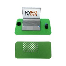 Keçe Bilgisayar Mouse Pedi Masa Üstü Düzenleyici Mat 70x32 Cm Yeşil