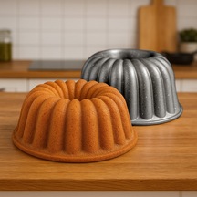 Kitchen Nirvana Kalın Dilimli Kek Kalıbı - Gri - 24 Cm Çok Renkli