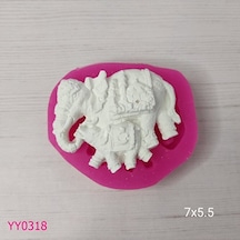 Yy0318 İkili Fil Anne Yavru Silikon Kalıp