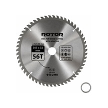 Daire Testere Bıçağı 305x32/25,4 Mm 56t Ahşap Kesim Gönye Ve Tezgah Tipi Testere Adaptörlü
