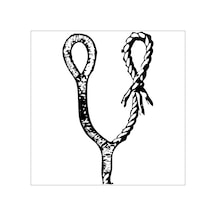 Gemici Düğümü Folyo Sticker 130cm Uzunluk Siyah