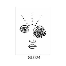 Siluet Desenler Stencil Şablon 25X25 Sl-024