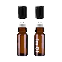 10 Ml Çelik Roll On Şişesi, Sızdırmaz Kapaklı 2 Adet 01