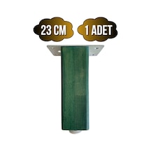 Kale Ayarlı Ahşap Ayak Mobilya Masa Ve Dolap Ayağı Yeşil Kayın/gürgen Ağacı 23cm 1 Adet Yeşil