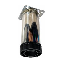Cateksss Tablalı Ayarlı Metal Dolap Tezgah Baza Koltuk Kanepe Ayağı Krom Çap:51 Mm 12 Cm - 35 Li Paket