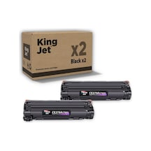 Kingjet Hp Uyumlu  Ce278a Standart Kapasiteli 2'li Paket Çipli Uyumlu  Toner Laserjet Pro P1600
