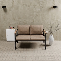 Mb Garden Furnıture Simetri Model, Balkon, Bahçe, Cafe, Metal Koltuk Takımı, Bahçe Takımı , Çay Seti, İkili Süngerli Cappuccino