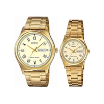 Casio Mtp-ltp-v006g-9budf Çift Kol Saati Kadın-erkek Metalik