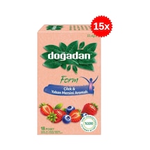 Doğadan Form Çilek & Yaban Mersini 18 Poşet Çay, 23,4 G X 15 Adet