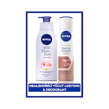 Kadın Sprey Deodorant Derma Control Clinical 150ml, Kiraz Çiçeği Nemlendirici Vücut Losyonu 400ml
