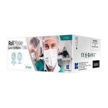 Roll Maske Eko Lastikli 50'lik Paket - 2 Katlı - Yüz Maskesi