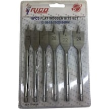Rico Rc1299 Yaprak Matkap Ucu Ahşap Delme Takımı Seti 6Pcs