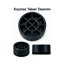 4 Adet Kaymaz Çamaşır Makinesi Ayak Altlığı beyaz