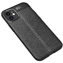 Iphone 12 Mini Kilif Silikon Deri Görünüm Auto-Focus 522888496