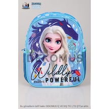 Lisanslı Frozen Elsa Tek Bölmeli Küçük Boy 32 Cm Anaokulu Çantası Altın