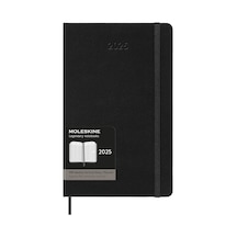 Pro 12 Ay 2025 Haftalık Dikey Planlayıcı, Sert Kapak, Büyük 5" X 8.2" , Siyah, 288 Sayfa Çok Renkli
