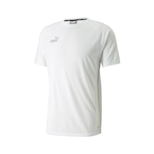 Puma Teamfinal Casuals Tee Erkek Futbol Tişörtü 65738504 Beyaz 001