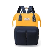 Novahub Anne Bebek Sırt Çantası - Dinazor Desenli, Geniş Kapasiteli, Şeker Renk, Hamileler İçin Moda Çanta Altın