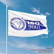 Iso 9001 Kalite Belgelendirme Gönder Bayrağı - 70x105 Cm Raşel Kumaş Bayrak 1