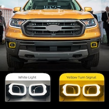 Ford Ranger T8 Ön Tampon Sis Çerçevesi Sarı-beyaz Led 2018 Sonras N11.6275
