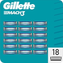 Gillette Mach3 Yedek Tıraş Bıçağı 18 Adet Karton Paket