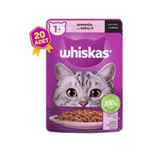 Whiskas Somonlu Pouch Yetişkin Kedi Konservesi 20 x 85 G