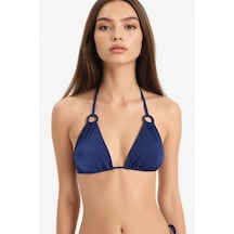 Defacto Regular Fit Üçgen Bikini Üstü-fall İn Love E0137ax25smnv131 Lacivert