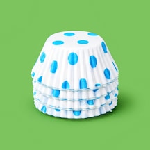 Plastik 100'lü Muffin Kek Kalıbı - Asorti Renkli