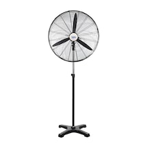 Hims Hef-a650 190w 26 İnç Siyah Alüminyum 3 Kanatlı Sanayi Tipi Ayaklı Vantilatör