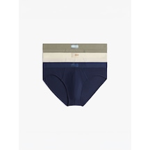 Tommy Hilfiger 3p Brıef Dtm Erkek Gri Boxer - Um0um03855