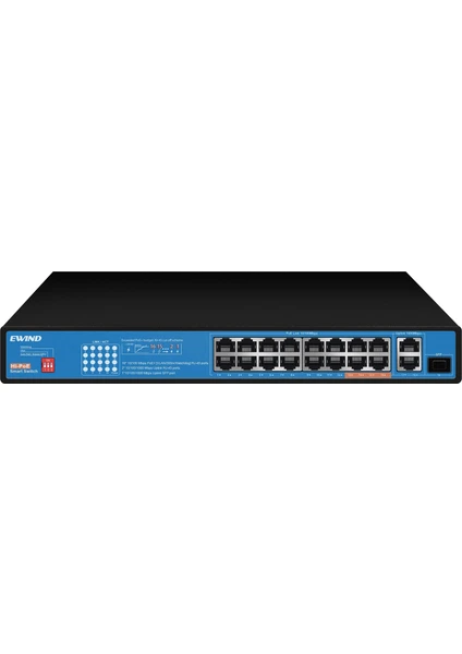 Ew-s1819cf-ap16 Fe Poe+ 2 Ge+1 Gf Unmanaged Poe Switch 250w