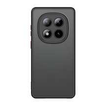 Microcase Xiaomi Poco M8 / Redmi Note 15 5g İle Uyumlu London Serisi Darbeye Dayanıklı Kılıf - Siyah Al3415 Mat Siyah