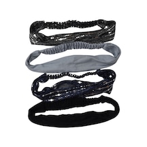 Lastikli Bandana 4 Lü Set Kahverengi