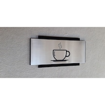 Dekoratif Cafe Yönlendirme Tabelası - Kahve Piktogram