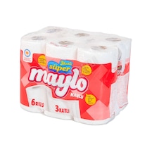 3 Adet Maylo Kağıt Havlu 3 Katlı 6'lı