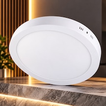 18w Beyaz Işık Sıva Üstü Yuvarlak Led Panel Armatür Ct-5233 Enerji Tasarruflu Ve Uzun Ömürlü