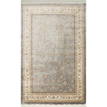 Eko Halı Isfahan Isf 03 Grey Cream Klasik Desenli Yüksek Kalite Sık Dokuma Makine Halısı